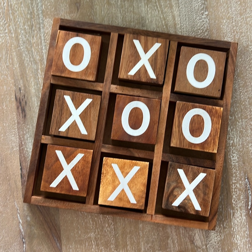 Jumbo Wooden Tic Tac Toe Game